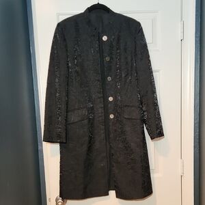 Elegant Black Long Coat